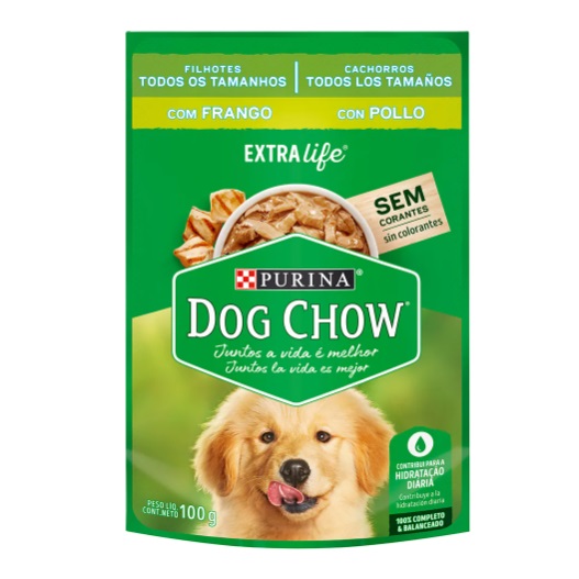 dog chow cachorros pollo 100 gramos